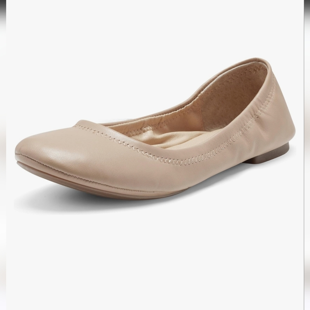 Lucky Brand Women's Emmie Pale Beige Ballet Flat Size 8.5M